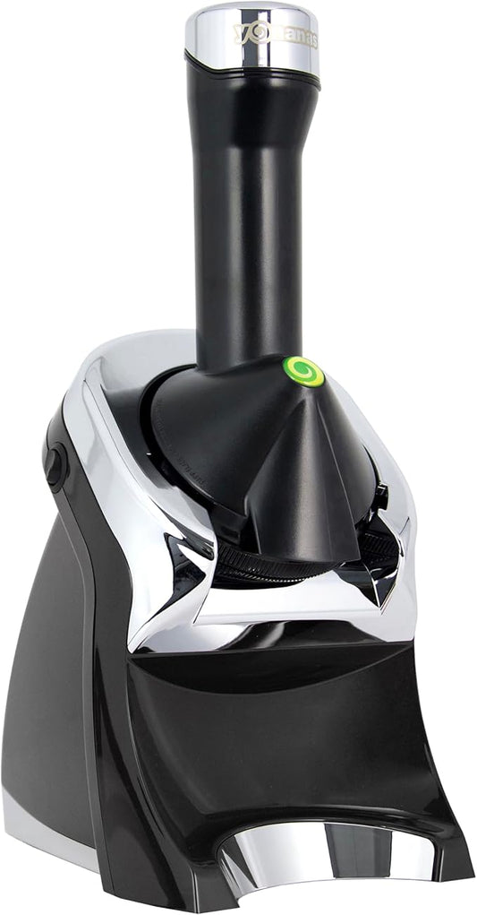 Yonanas 988BK Deluxe Vegan, Dairy-Free Frozen Fruit Soft Serve Maker, Includes 75 Recipes, 200 W, Black