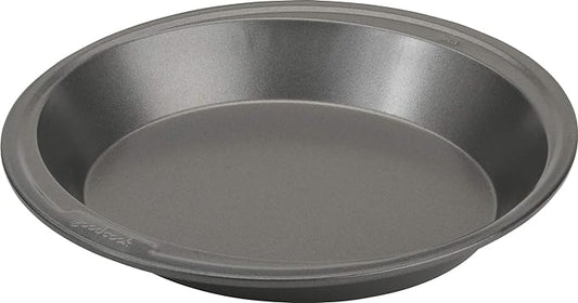 GoodCook Everyday Pie Pan Scratch-Resistant Nonstick Heavy Duty Steel Construction with Wide Rim, 9-Inch, Gray