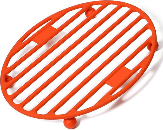 Webake Roasting Rack Oval Silicone 11x8 Inches Cooling Drying Rack Kitchen Cooking Rack for Baking Roasting Pan, Heat-Resistant Silicone Trivet