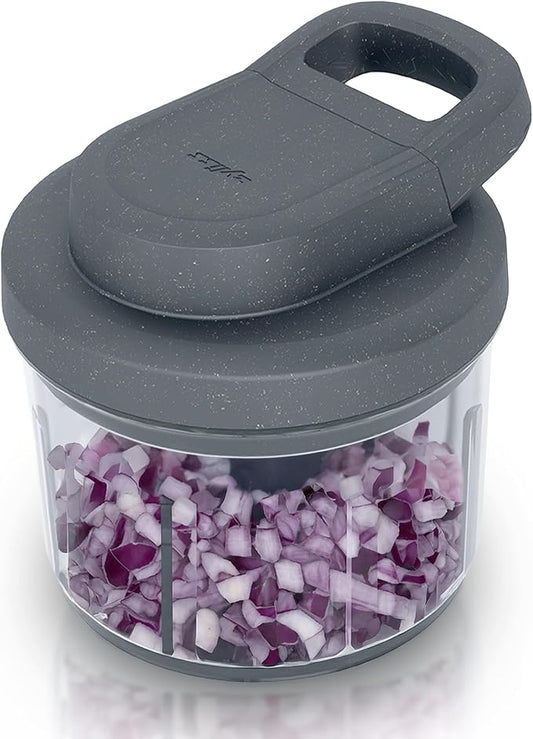 Zyliss Easy Pull Food Chopper and Manual Food Processor - Hand-Held Slicer & Dicer for Fruits & Vegetables - Easy Pull Manual Food Chopper - Cooking Gadgets & Kitchen Essentials - Easy Pull 3.0