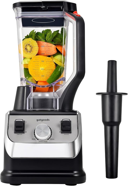 GATGOODS 72 Oz Large Blender - 2200W Professional, High Speed Commercial Blender, Variable Speed, Self-Cleaning, Dishwasher Safe