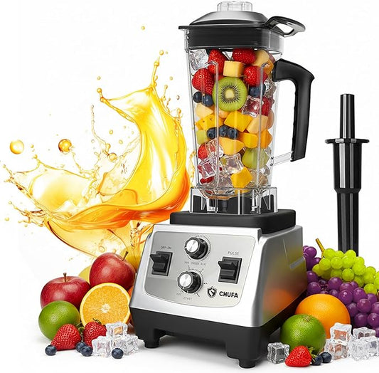 Countertop Blender, 2000W High-Power Smoothie Blender with 68oz BPA-Free Jar, 28,000 RPM, Variable Speed & Pulse, 8-Blade Stainless Steel, Tamper Included, Quick Self-Cleaning, Dishwasher-Safe Jar