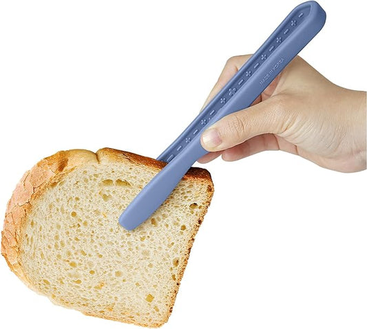 carrotez Mini Silicone Toaster Tongs, Anti-Slip,Non-Scratch Mini Tongs 7 Inch - Blue