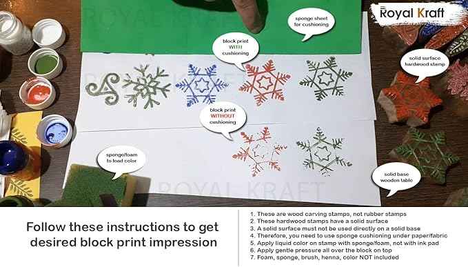 Royal Kraft Round Mandala Wooden Block Printing Stamps (Set of 25) Bulk01_25G