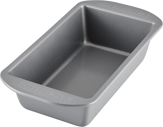 Farberware Nonstick Bakeware 9-Inch x 5-Inch Loaf Pan, Gray