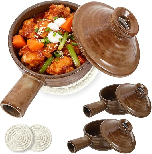 2 Pcs Ceramic Microwave Egg Cooker,Microwave Egg Cooker with Bottom Heat Insulating Pad,Microwave Egg Cooker with Chimney Cap Design and Hollow Handle for Home Cooking,Dorm Life or Office Kitchen