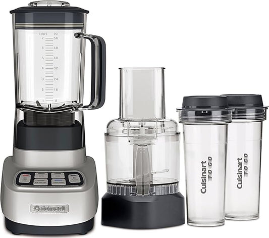 Cuisinart BFP-650P1 Velocity Ultra Trio 1-HP Blender/Food Processor with Travel Cups, Die Cast