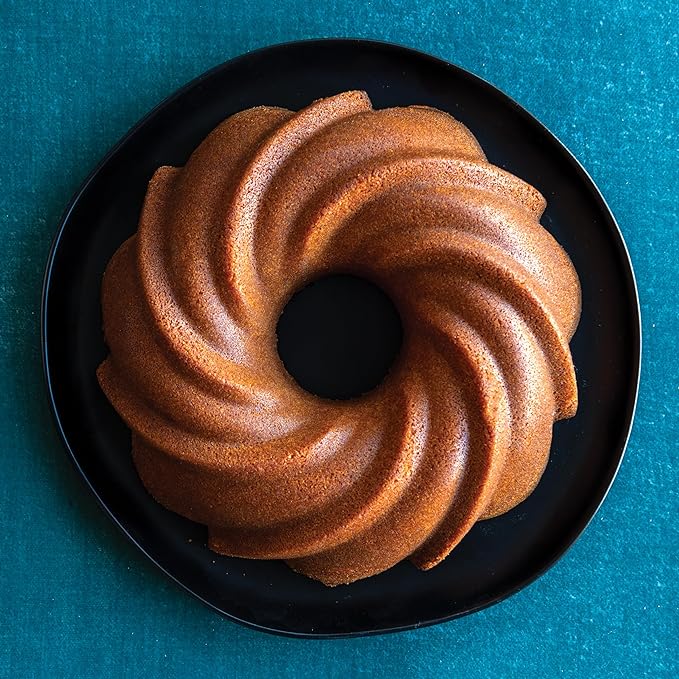 Nordic Ware Formed Swirl Bundt, 10 Cup, Twilight Blue